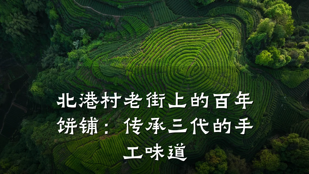 北港村老街上的百年饼铺:传承三代的手工味道