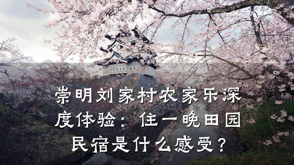 崇明刘家村农家乐深度体验:住一晚田园民宿是什么感受?