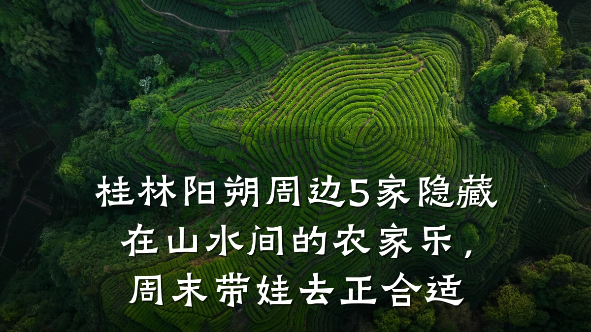 桂林阳朔周边5家隐藏在山水间的农家乐,周末带娃去正合适