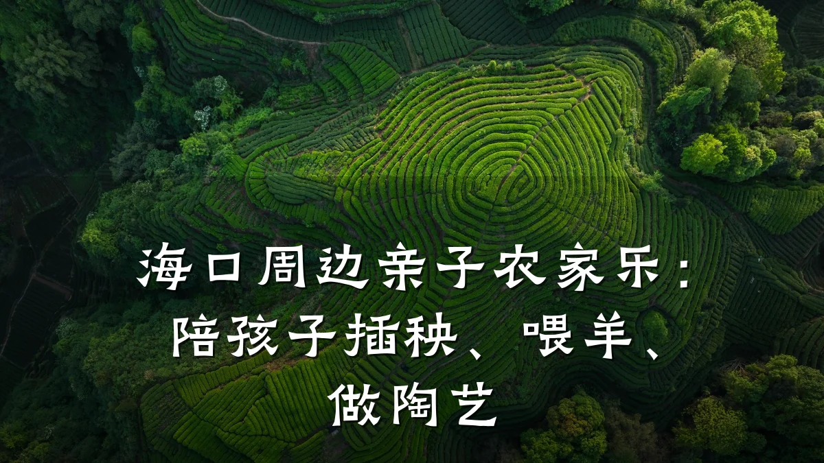 海口周边亲子农家乐:陪孩子插秧、喂羊、做陶艺