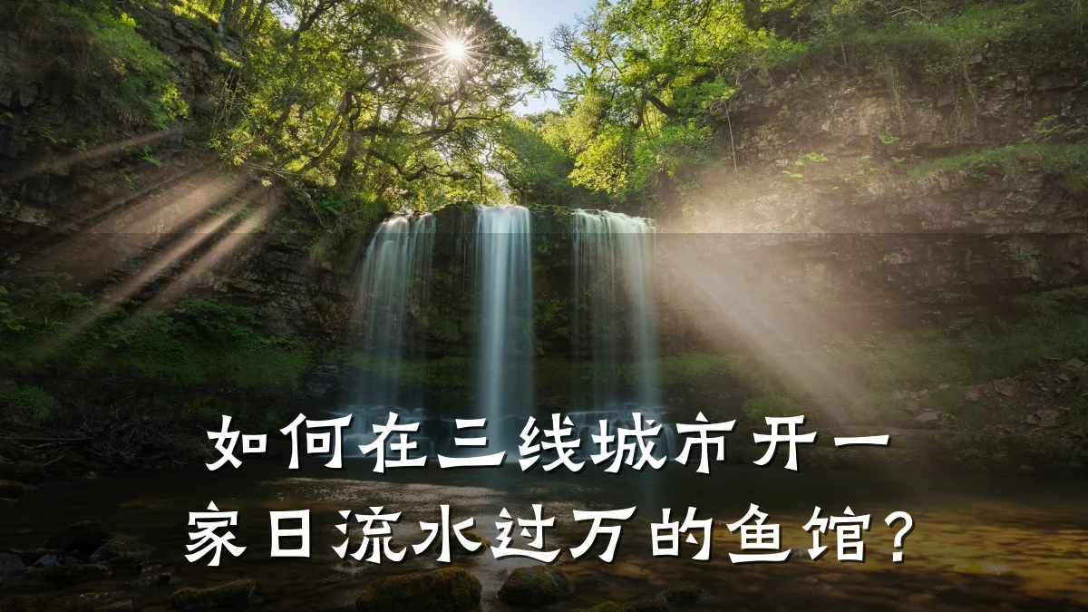如何在三线城市开一家日流水过万的鱼馆?
