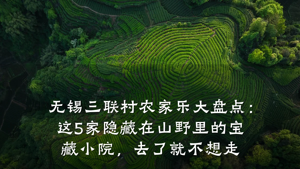 无锡三联村农家乐大盘点:这5家隐藏在山野里的宝藏小院,去了就不想走