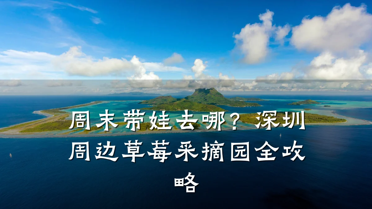 周末带娃去哪?深圳周边草莓采摘园全攻略