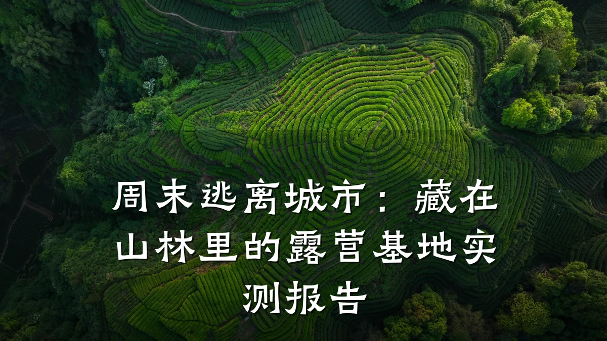 周末逃离城市:藏在山林里的露营基地实测报告