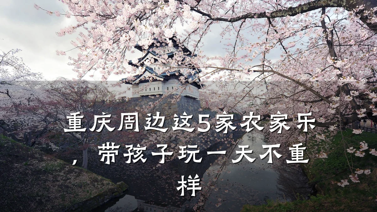 重庆周边这5家农家乐,带孩子玩一天不重样