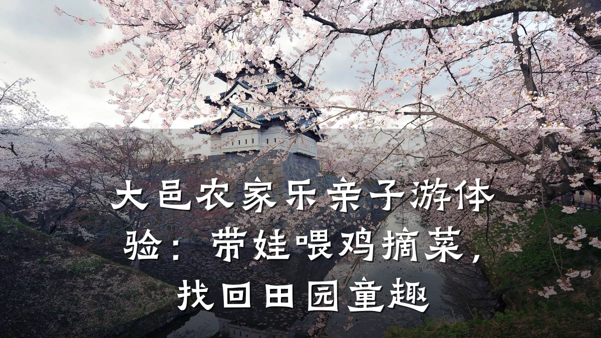 大邑农家乐亲子游体验:带娃喂鸡摘菜,找回田园童趣