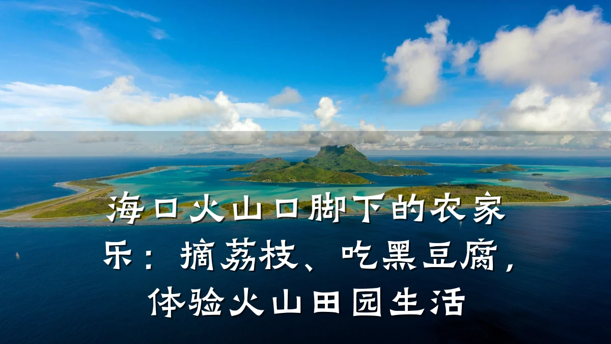 海口火山口脚下的农家乐:摘荔枝、吃黑豆腐,体验火山田园生活