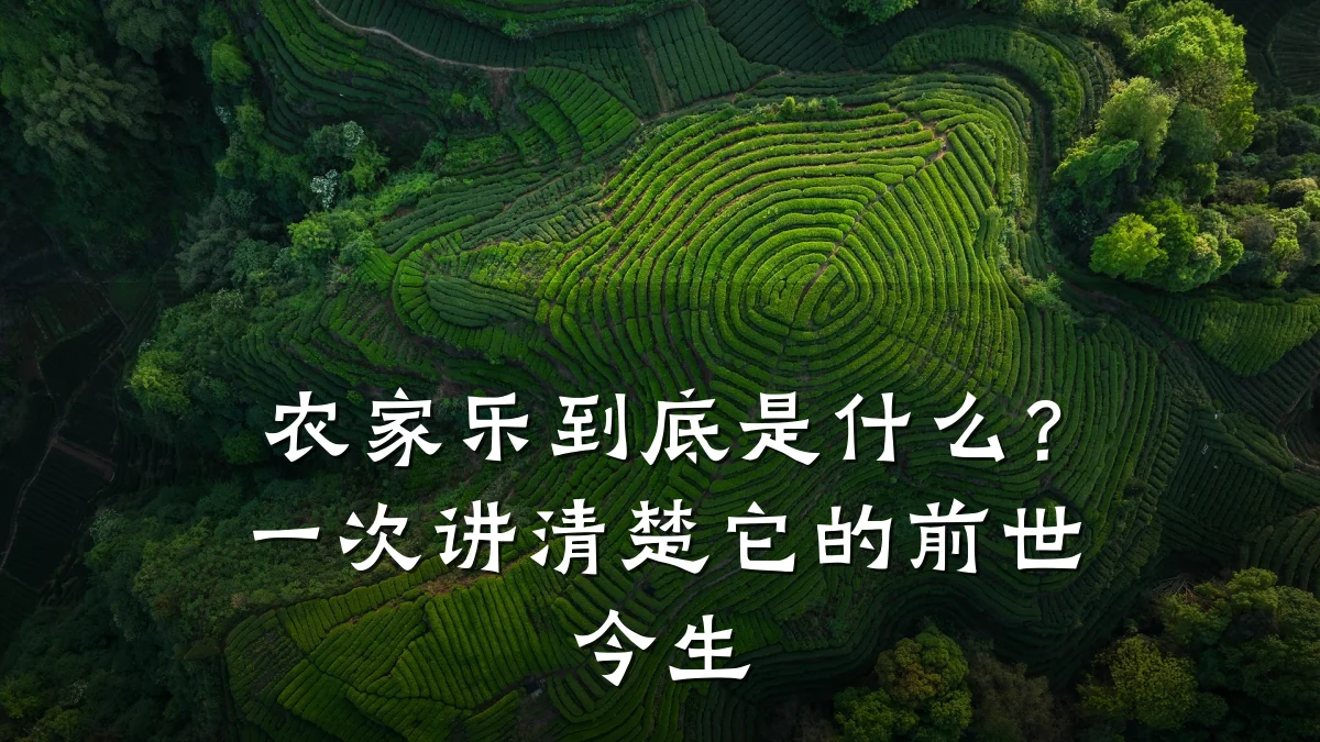 农家乐到底是什么？一次讲清楚它的前世今生
