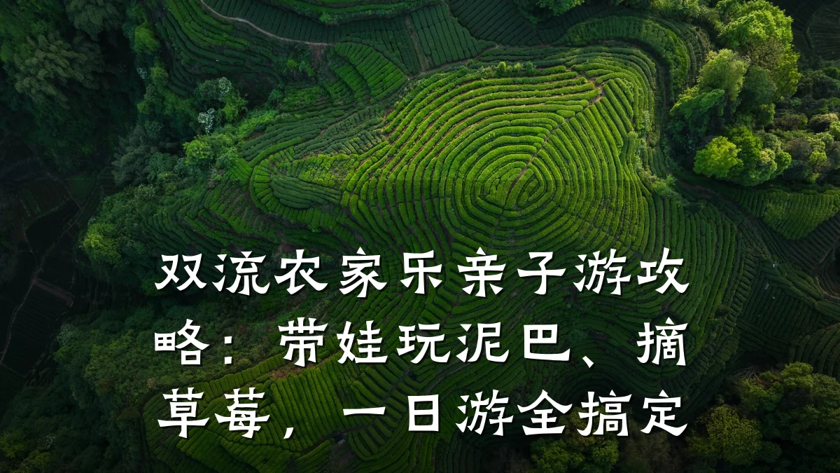 双流农家乐亲子游攻略:带娃玩泥巴、摘草莓,一日游全搞定