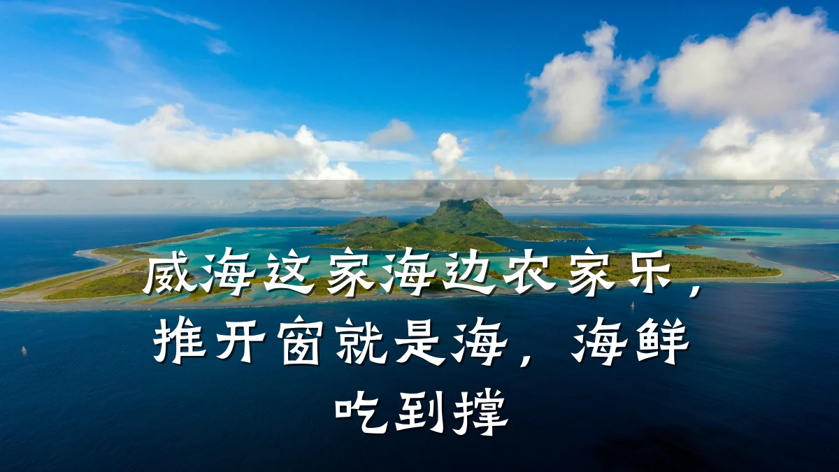 威海这家海边农家乐,推开窗就是海,海鲜吃到撑