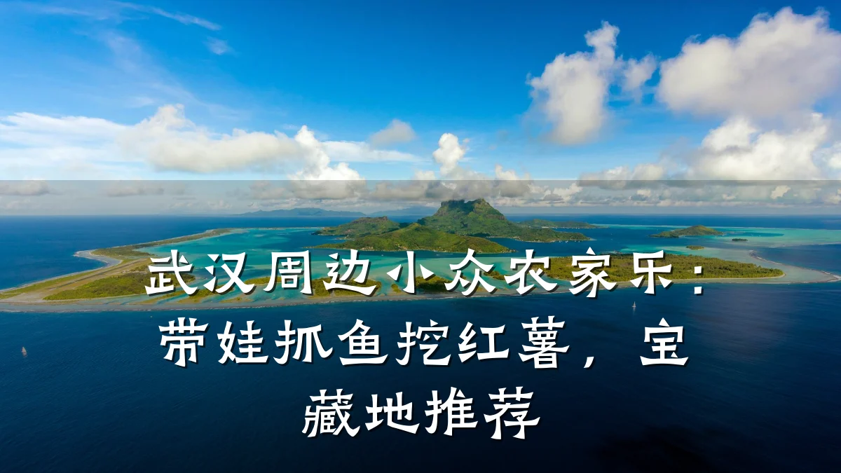 武汉周边小众农家乐:带娃抓鱼挖红薯,宝藏地推荐