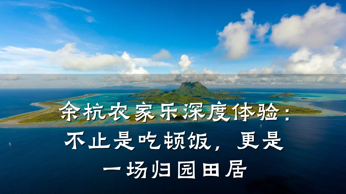 余杭农家乐深度体验:不止是吃顿饭,更是一场归园田居