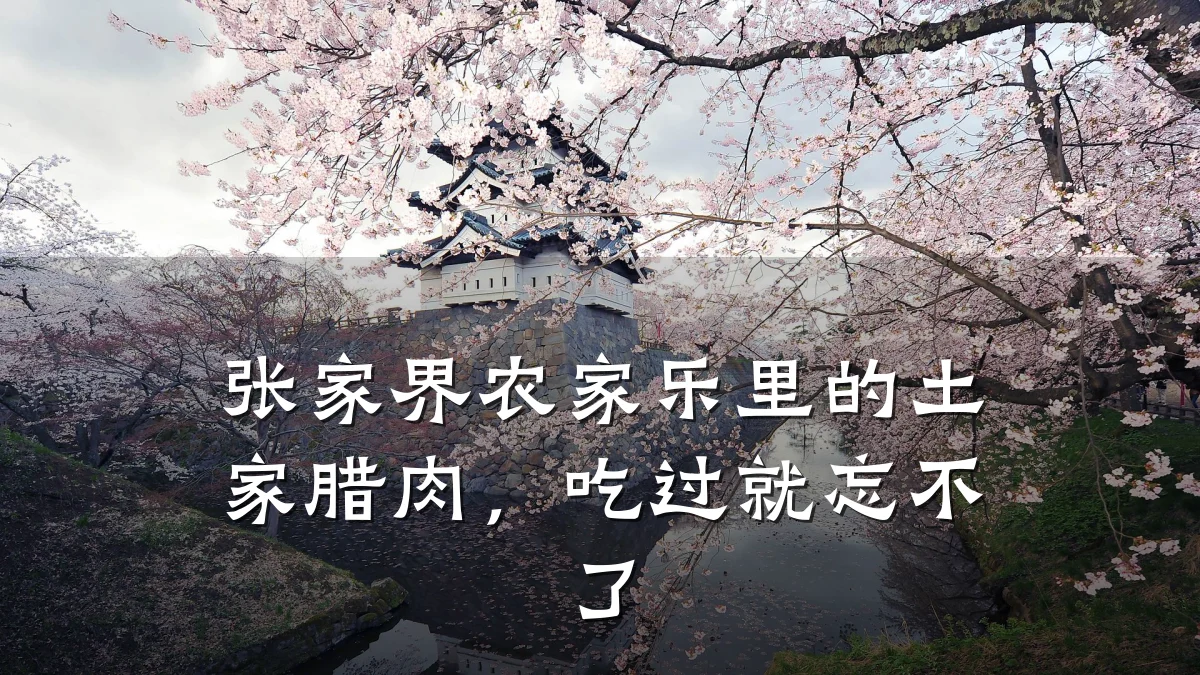 张家界农家乐里的土家腊肉,吃过就忘不了