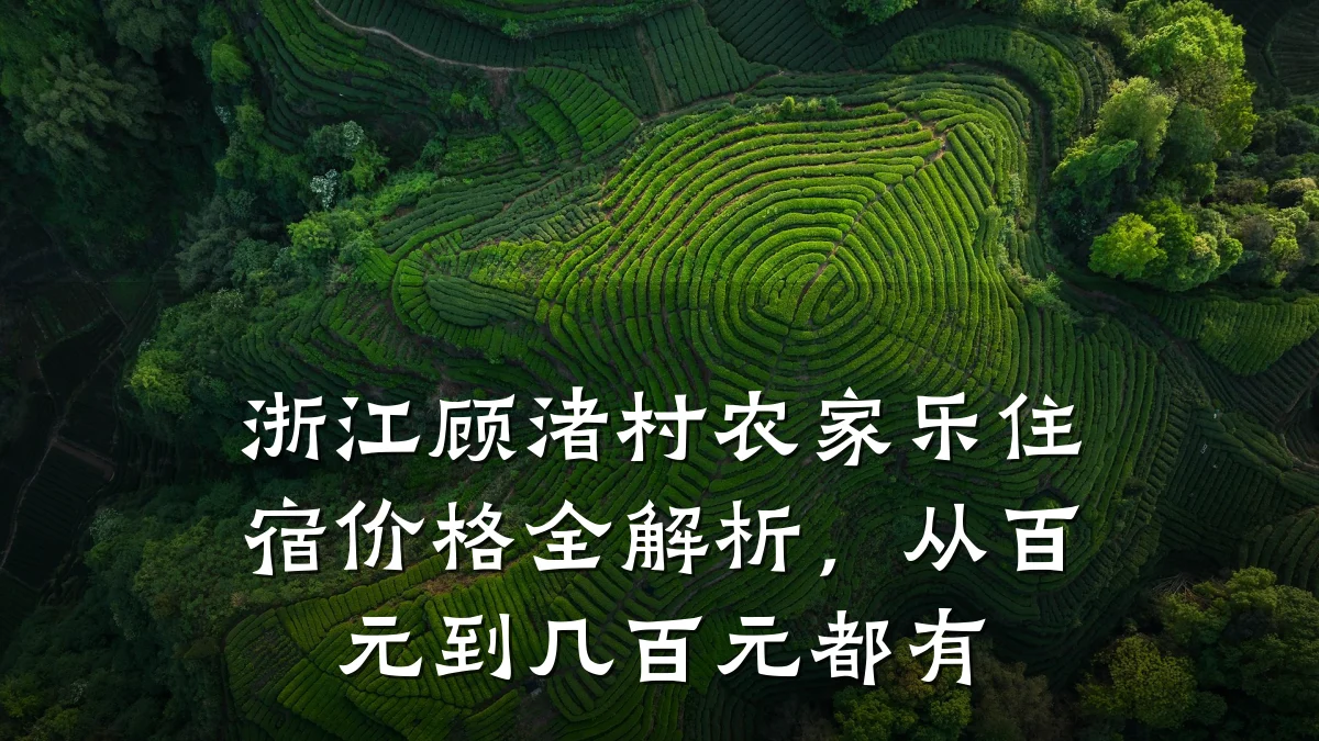 浙江顾渚村农家乐住宿价格全解析,从百元到几百元都有