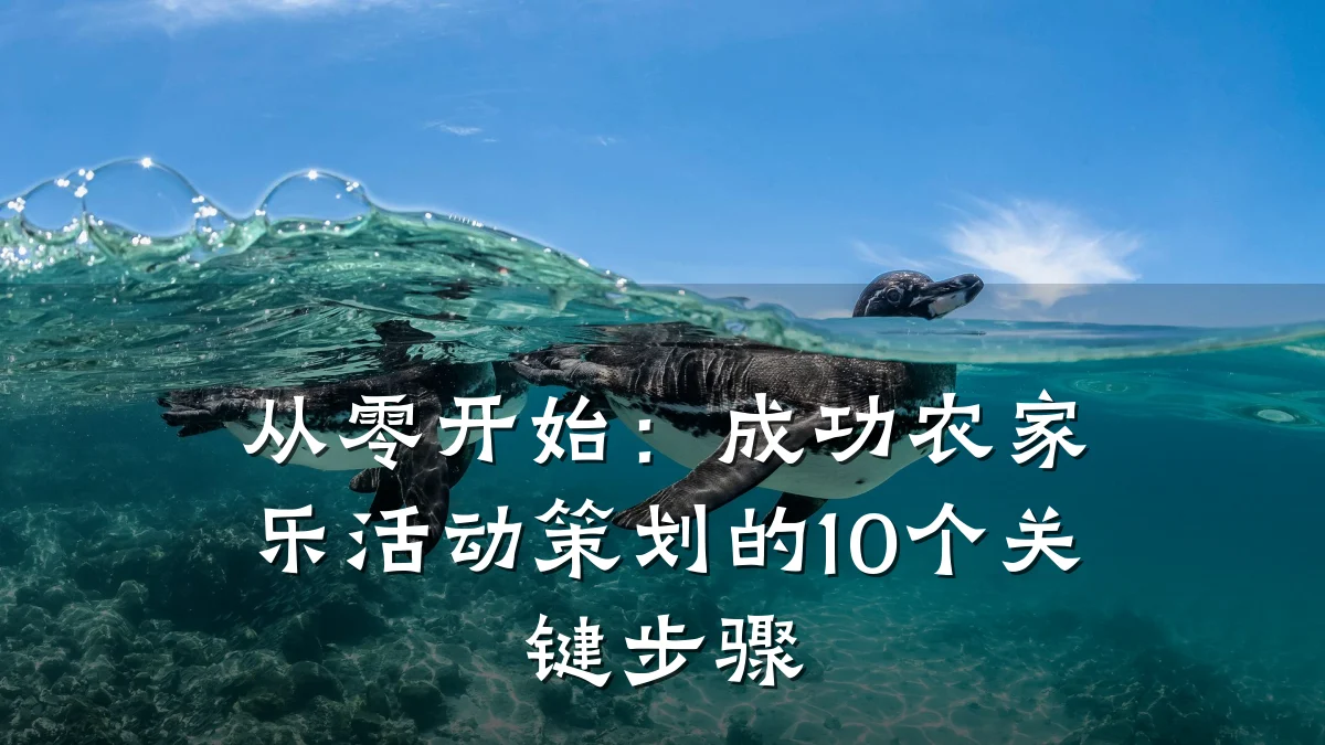 从零开始:成功农家乐活动策划的10个关键步骤