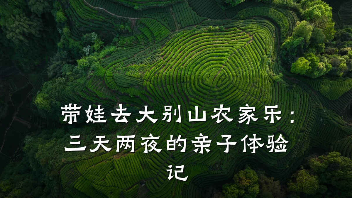 带娃去大别山农家乐：三天两夜的亲子体验记