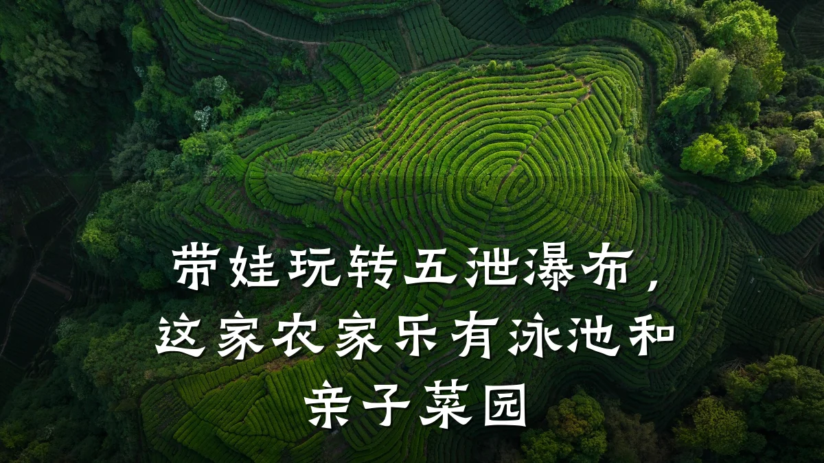 带娃玩转五泄瀑布,这家农家乐有泳池和亲子菜园