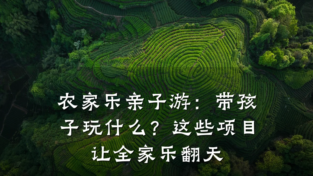 农家乐亲子游:带孩子玩什么?这些项目让全家乐翻天