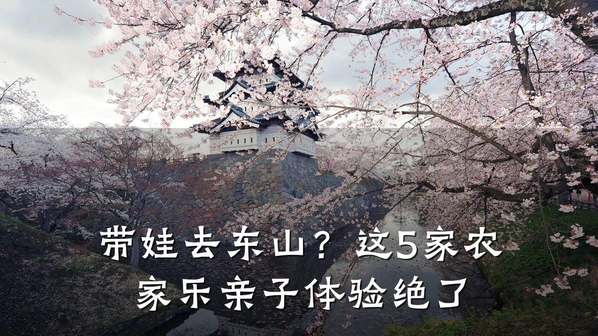 带娃去东山?这5家农家乐亲子体验绝了