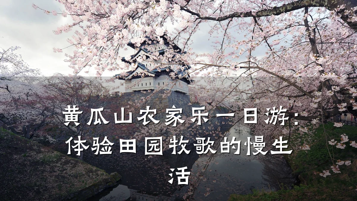 黄瓜山农家乐一日游:体验田园牧歌的慢生活