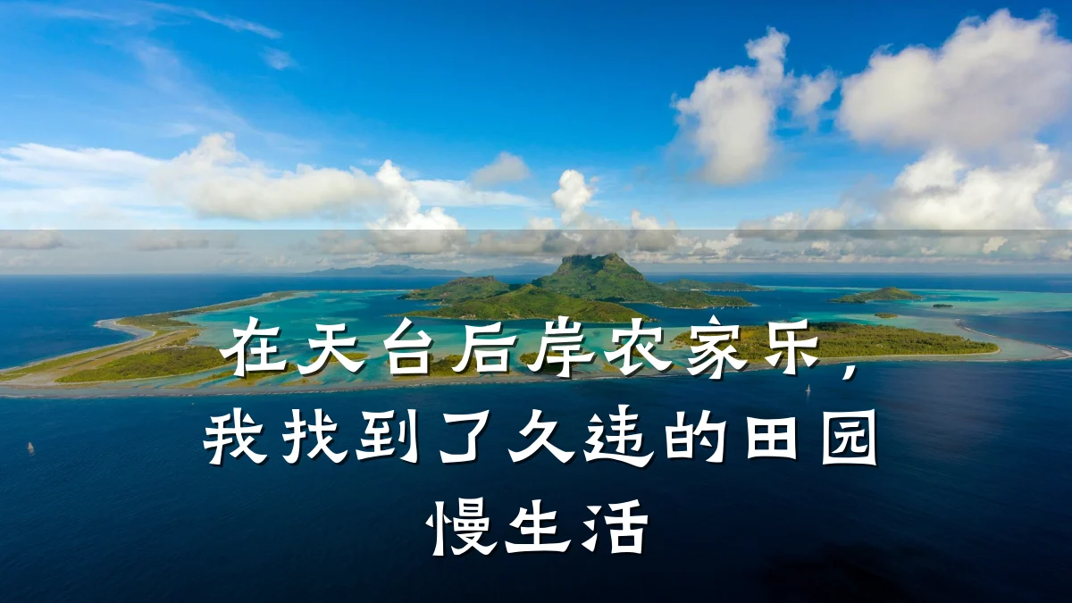 在天台后岸农家乐,我找到了久违的田园慢生活