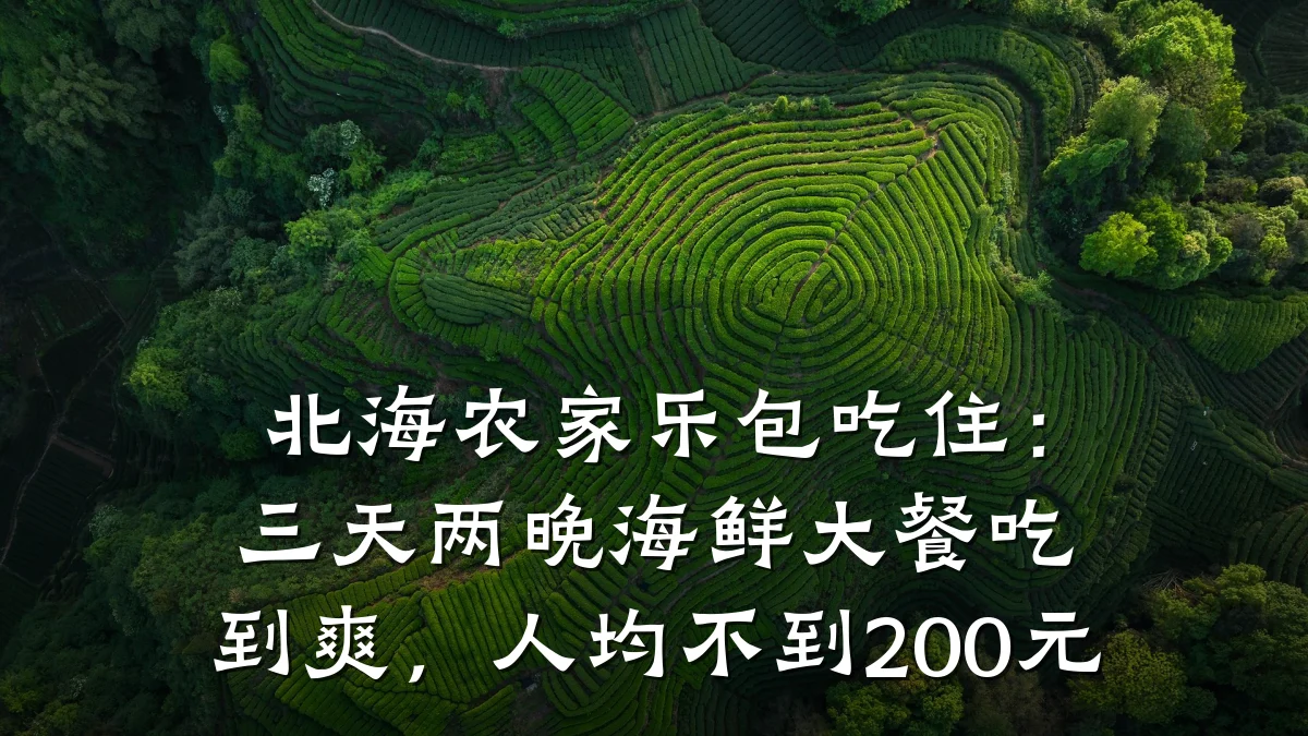 北海农家乐包吃住:三天两晚海鲜大餐吃到爽,人均不到200元