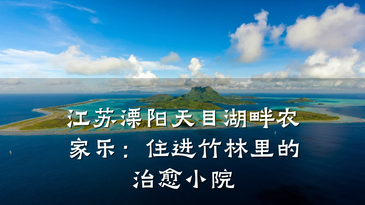 江苏溧阳天目湖畔农家乐:住进竹林里的治愈小院