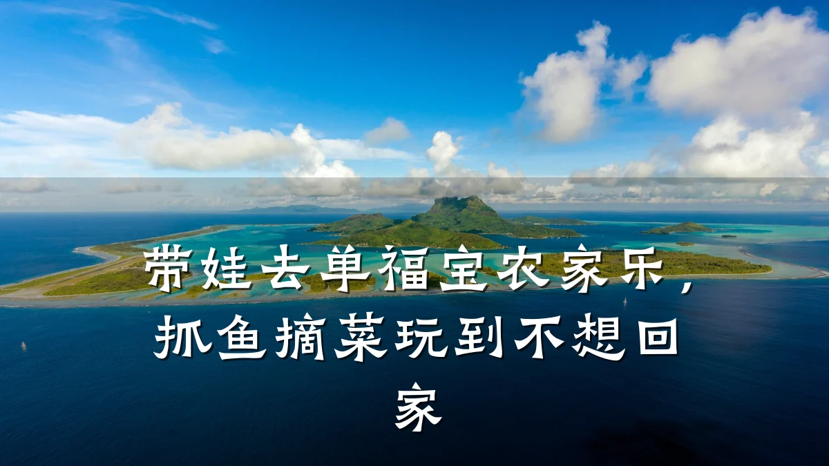 带娃去单福宝农家乐,抓鱼摘菜玩到不想回家