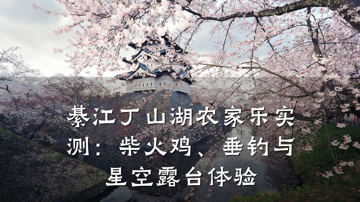 綦江丁山湖农家乐实测:柴火鸡、垂钓与星空露台体验