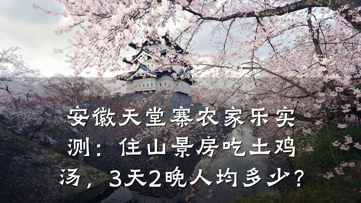 安徽天堂寨农家乐实测:住山景房吃土鸡汤,3天2晚人均多少?