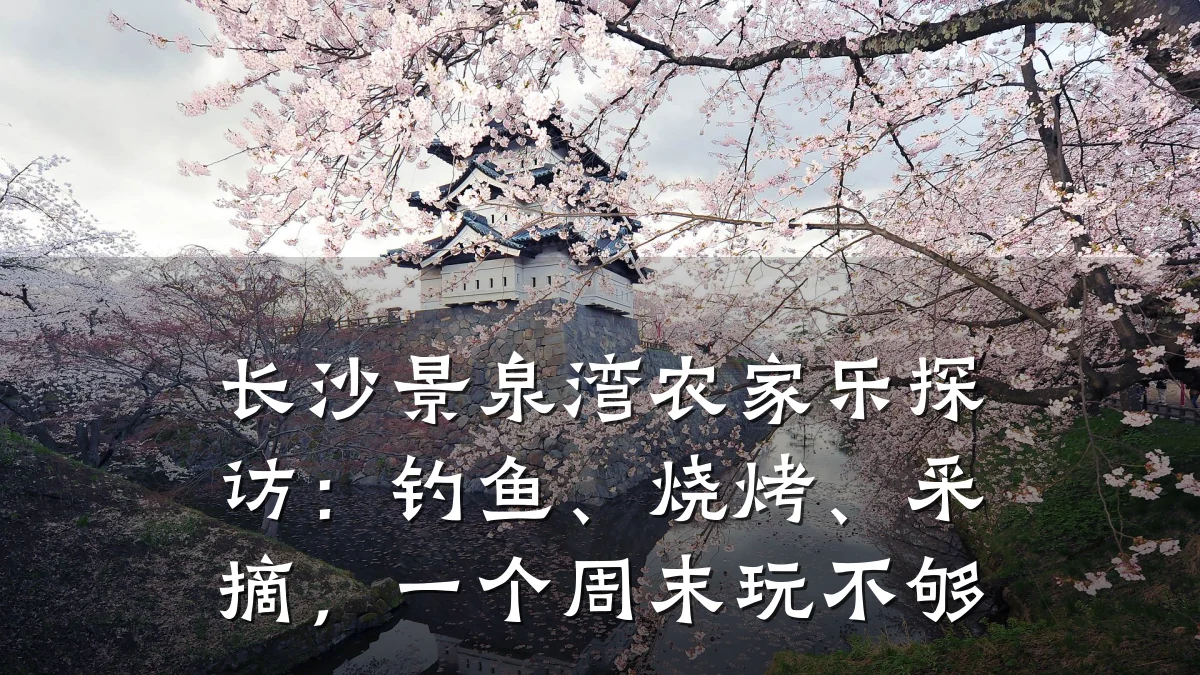 长沙景泉湾农家乐探访:钓鱼、烧烤、采摘,一个周末玩不够