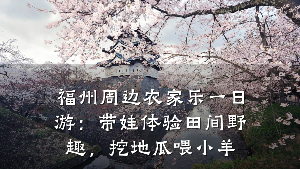 福州周边农家乐一日游:带娃体验田间野趣,挖地瓜喂小羊