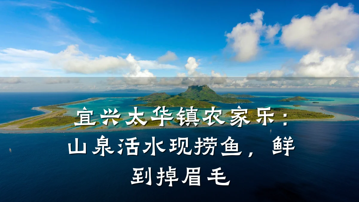 宜兴太华镇农家乐:山泉活水现捞鱼,鲜到掉眉毛