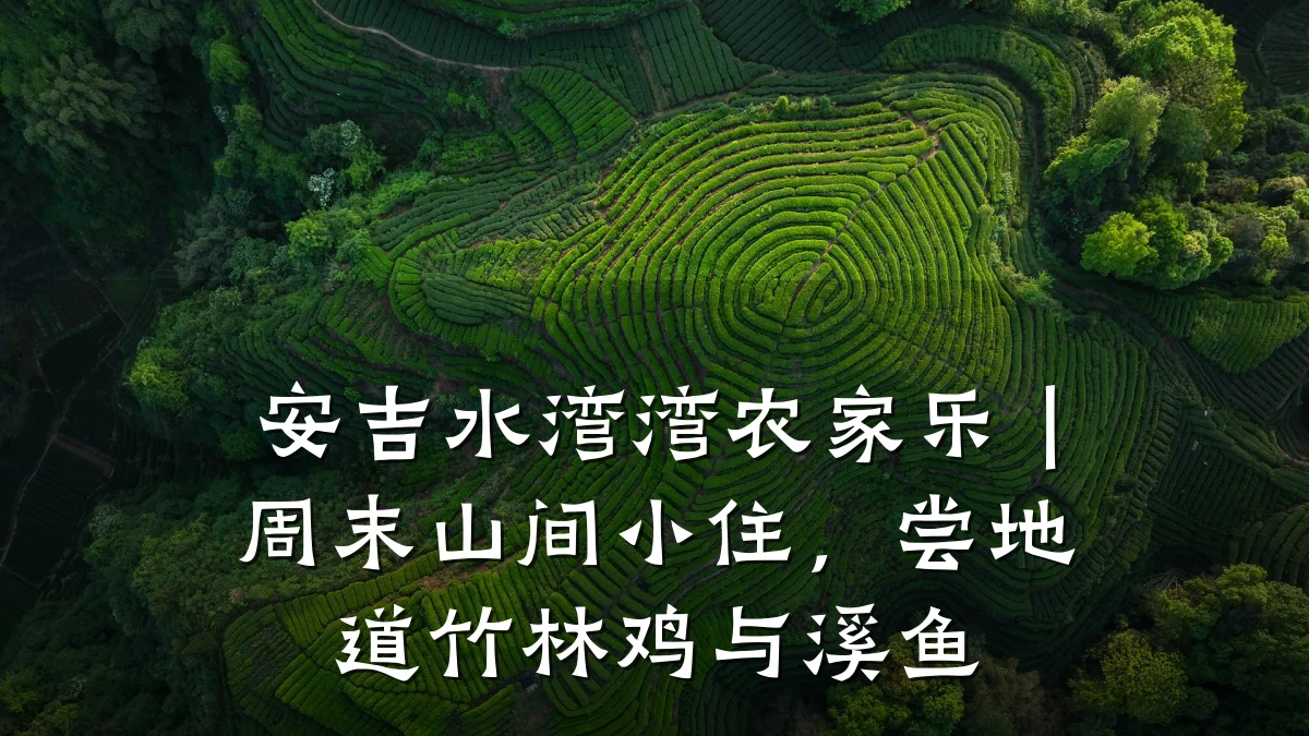 安吉水湾湾农家乐|周末山间小住,尝地道竹林鸡与溪鱼