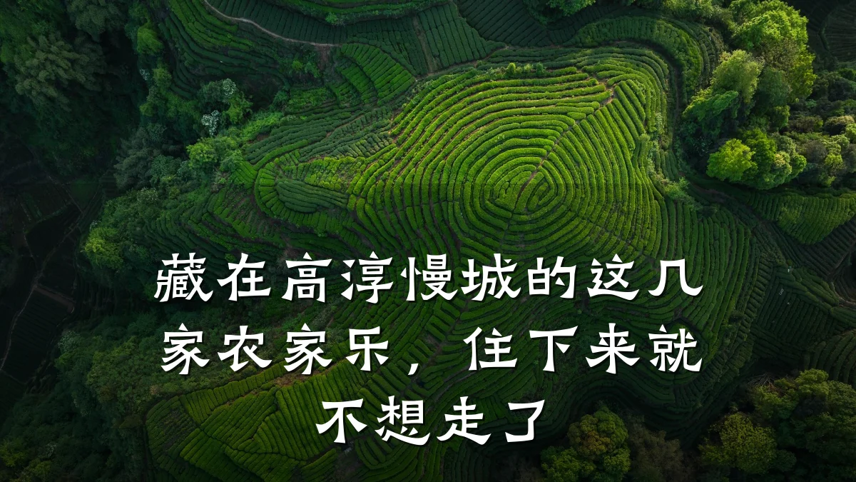 藏在高淳慢城的这几家农家乐,住下来就不想走了