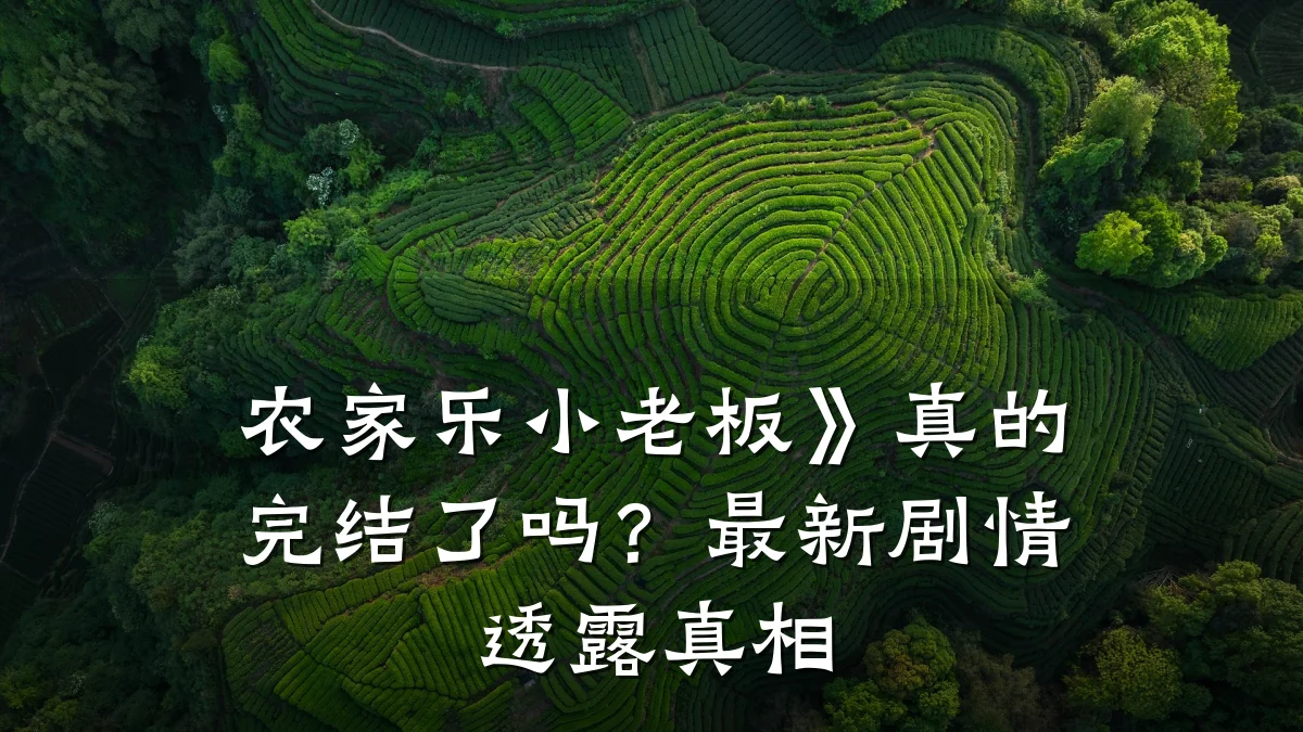农家乐小老板》真的完结了吗?最新剧情透露真相