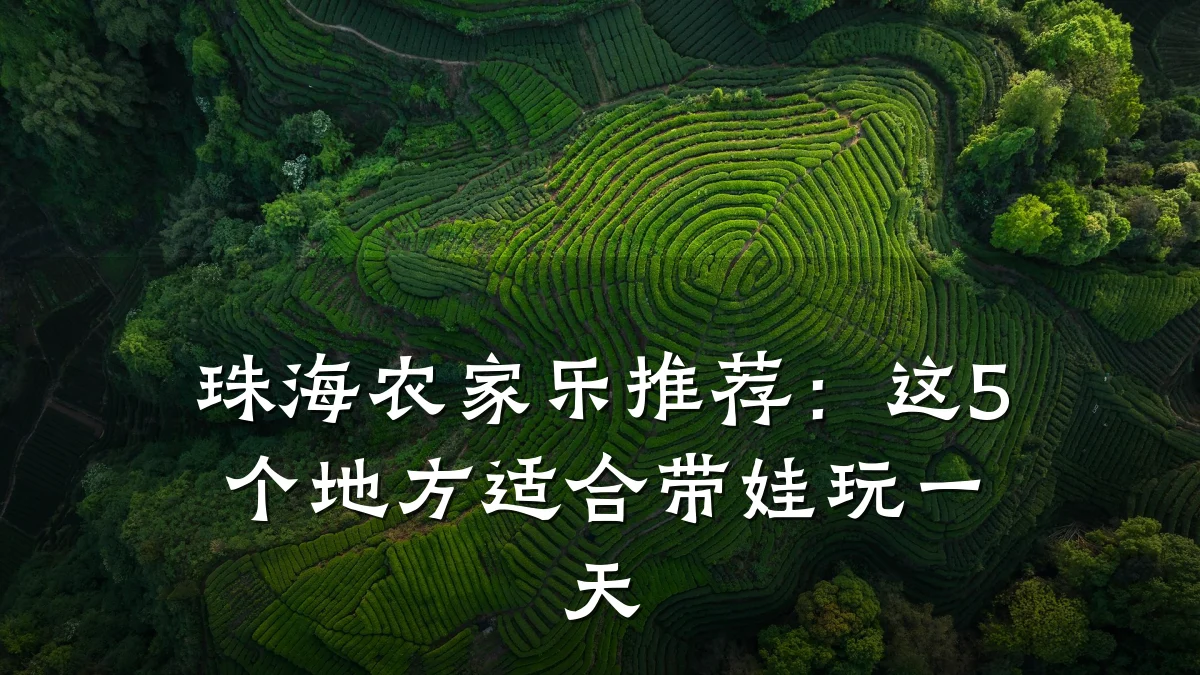 珠海农家乐推荐:这5个地方适合带娃玩一天