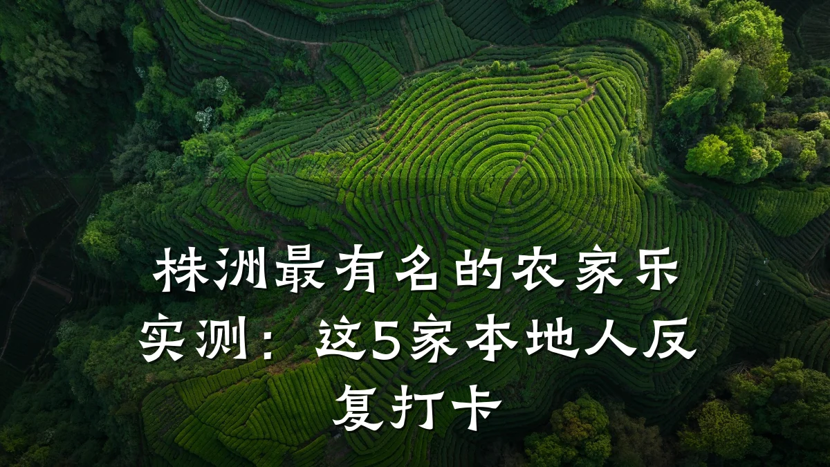 株洲最有名的农家乐实测:这5家本地人反复打卡
