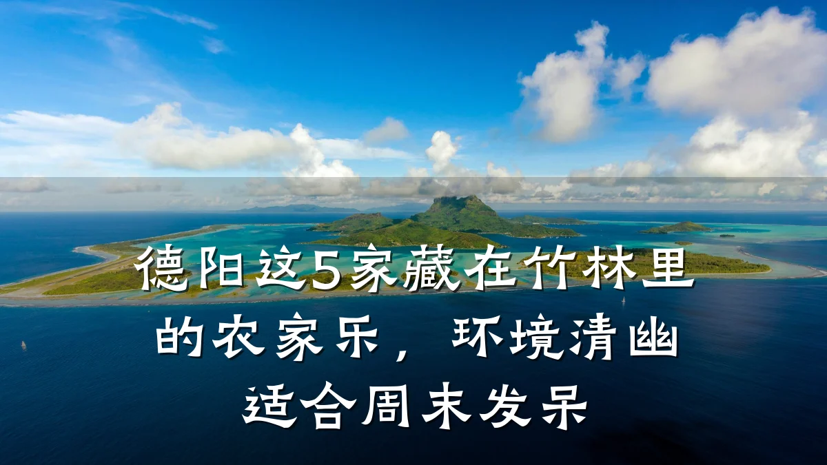 德阳这5家藏在竹林里的农家乐,环境清幽适合周末发呆