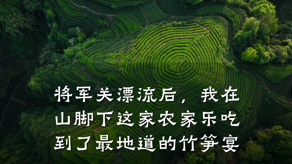 将军关漂流后,我在山脚下这家农家乐吃到了最地道的竹笋宴