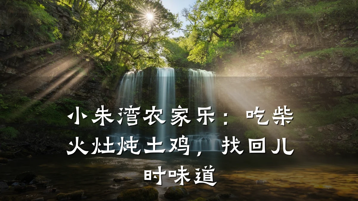小朱湾农家乐:吃柴火灶炖土鸡,找回儿时味道